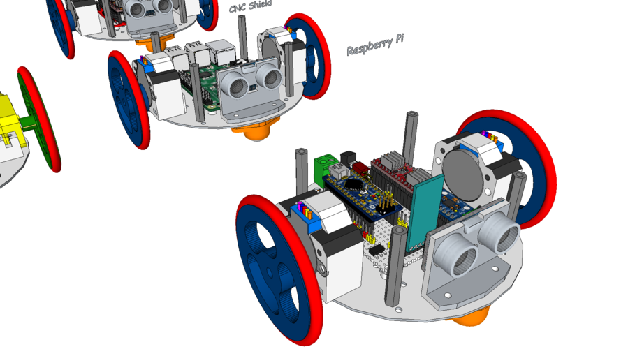 diskBot™ - DIY Robot Platform - Design Concepts 3D Print 224626