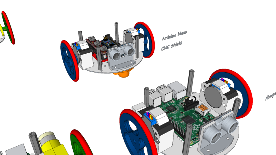 diskBot™ - DIY Robot Platform - Design Concepts 3D Print 224627