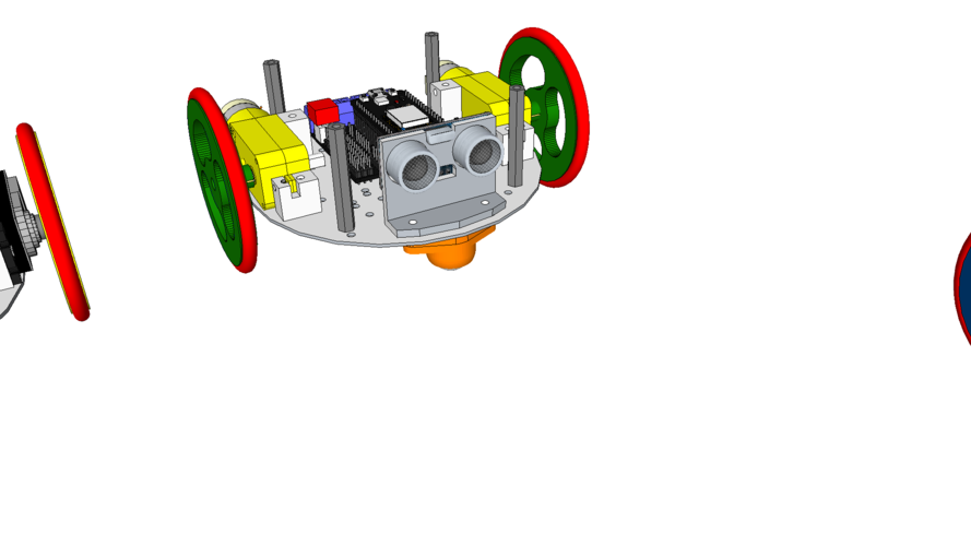 diskBot™ - DIY Robot Platform - Design Concepts 3D Print 224628