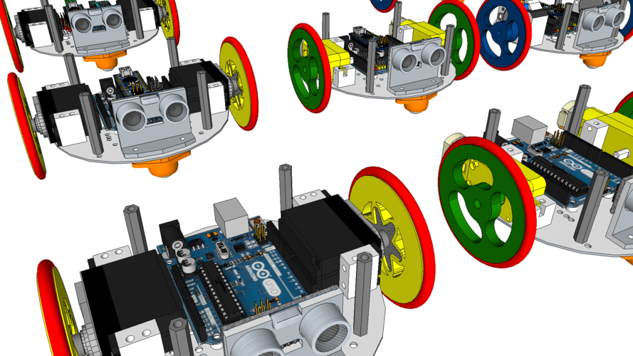 diskBot™ - DIY Robot Platform - Design Concepts 3D Print 224631