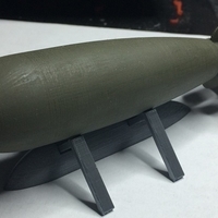 Small WW2 British 250lb bomb, 1/12 scale 3D Printing 224639