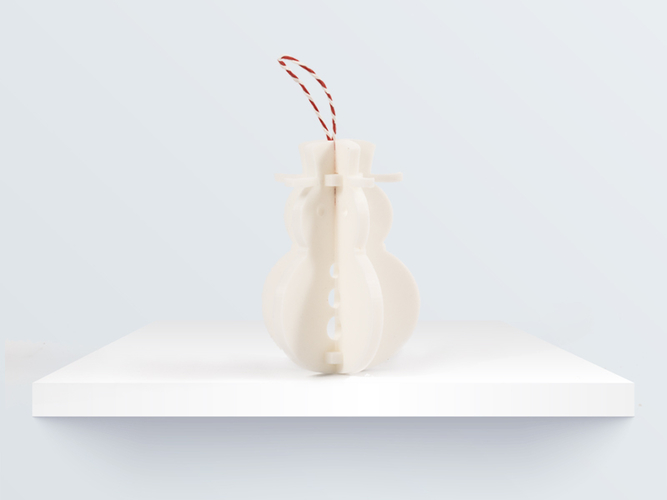 CHRISTMAS ORNAMENT: SNOWMAN 3D Print 224649