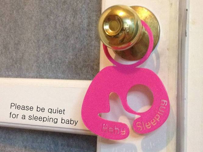 Door hanger 4 - For a sleeping baby 3D Print 22465