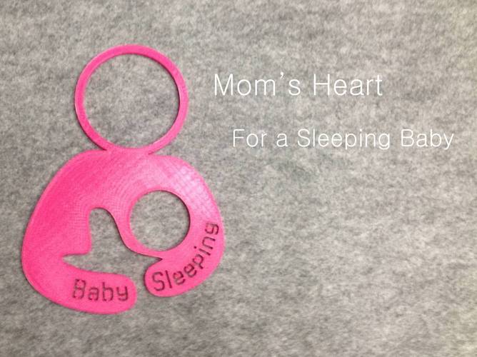 Door hanger 4 - For a sleeping baby 3D Print 22466