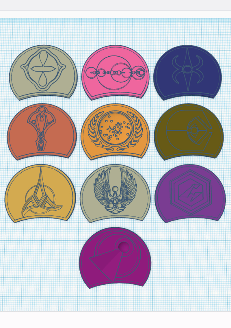  Star Trek Ascendancy Starbase Chip-Set "Race Pack"