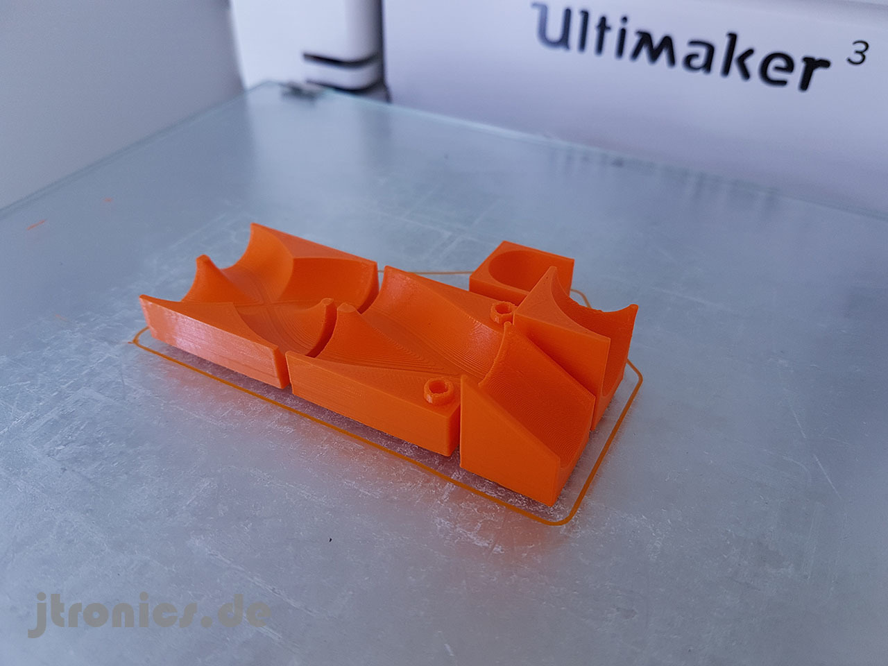 3d Printed Marble Run Building Brick Set Basic By Jtronics De Pinshape