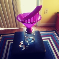 Small coin funnel 3D Printing 224931