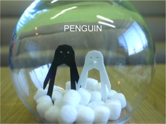 Simple animal_Penguin 3D Print 22500