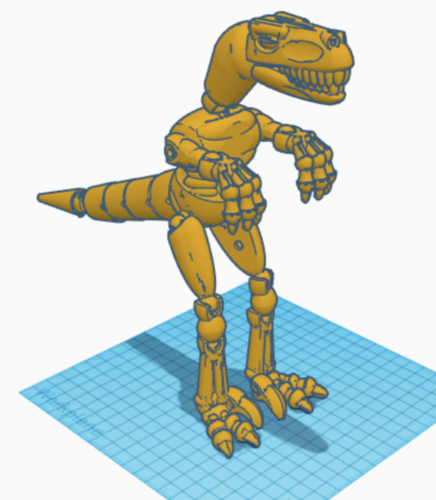 Connectable Dinosaur 3D Print 225108
