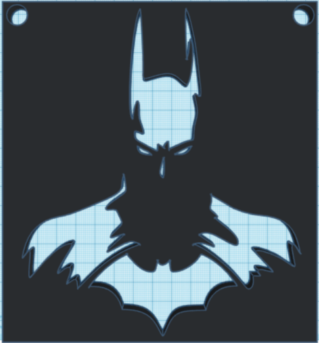 Batman Silhouette Wall Art  3D Print 225116