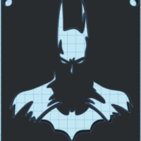 Small Batman Silhouette Wall Art  3D Printing 225116