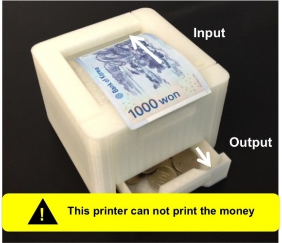 Money bank of the printer shape 3D Print 22515