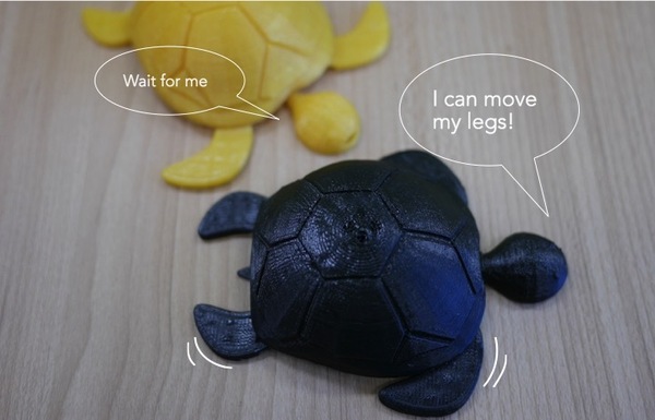 Medium Turtle with moving legs 3D Printing 22521