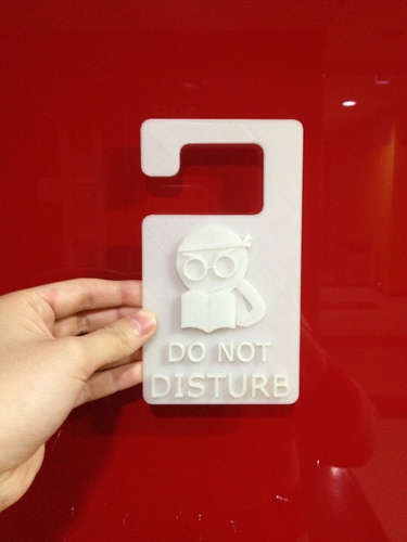Door hanger 1 - Do Not Disturb 3D Print 22527
