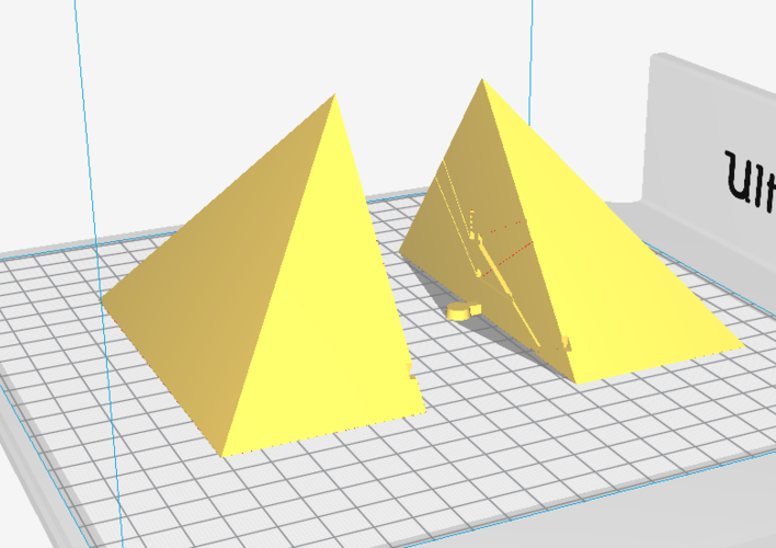 3d Printed Great Pyramid Of Giza 1 2000 Scale Model By 3dtaichi Pinshape