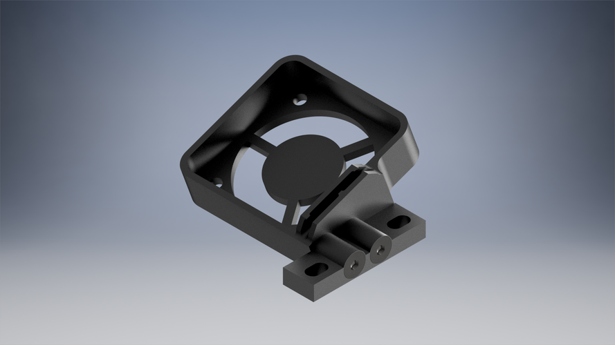 Top Fan Holder for buggy XRay XB4. 3D Print 225611