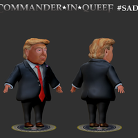 Small Trump - Commander in Queef? 3D Printing 225645