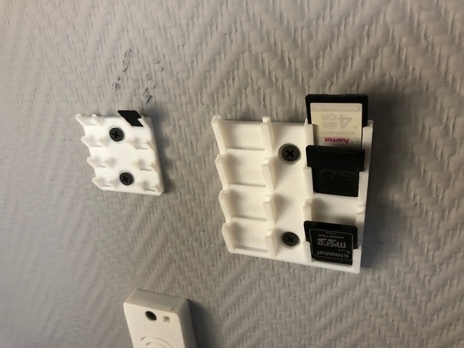 USB, SD Card, Boxes Holder & Wallmounts 3D Print 225693