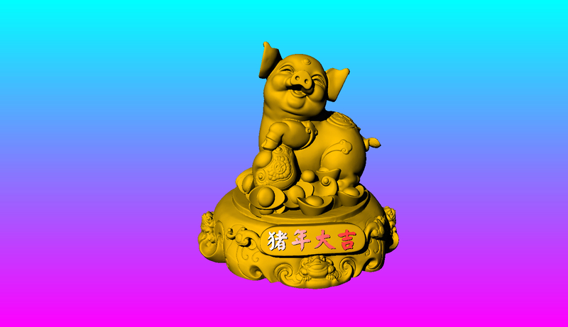 Ornaments auspicious Year of the Pig