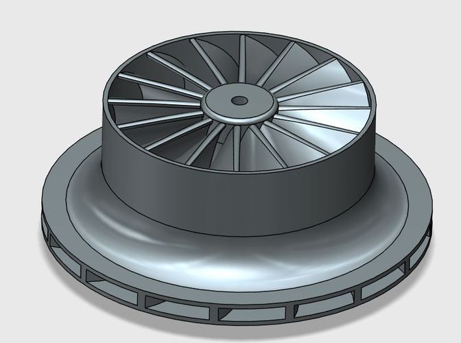 Impeller for centrifugal compressor 3D Print 22572