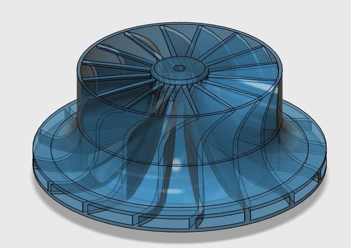 Impeller for centrifugal compressor 3D Print 22577