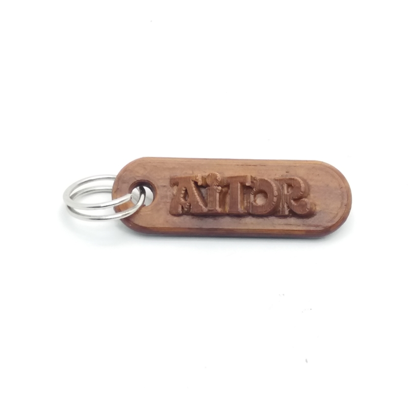 AITOR Personalized keychain embossed letters