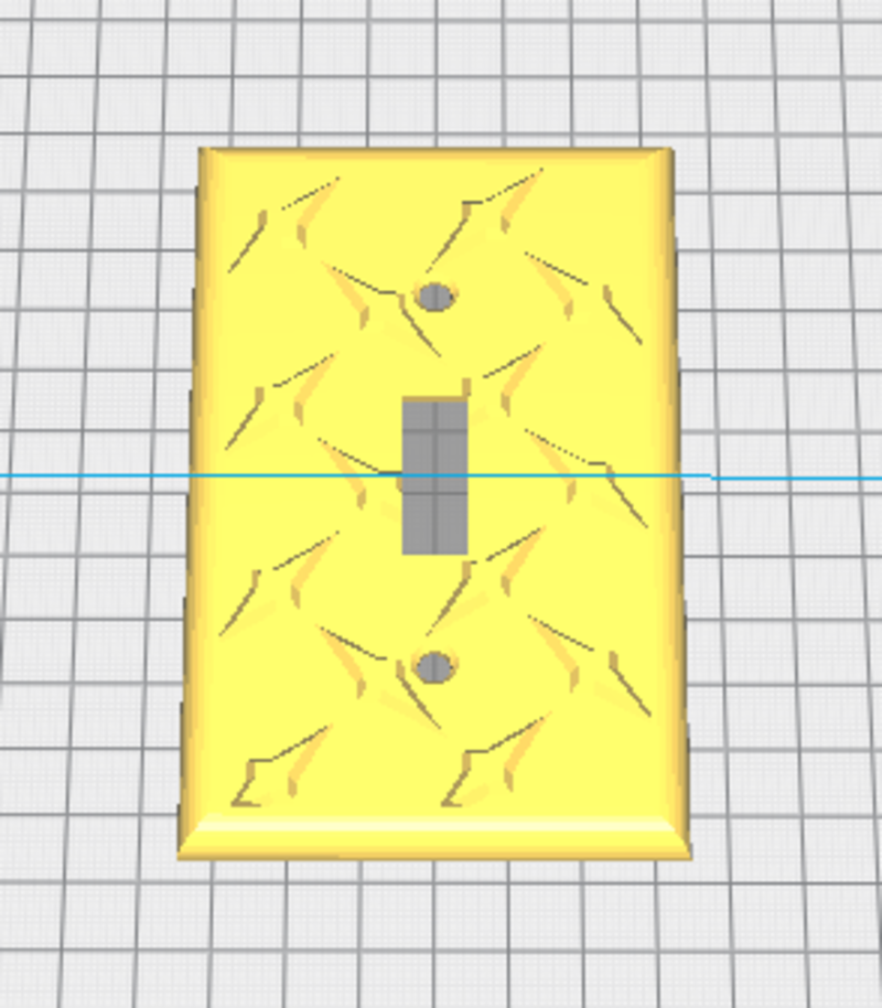 Diamond Plate Light Switch Cover