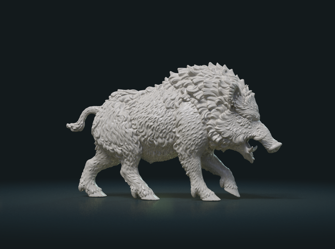 Wild Boar Figure 3D Print 225944