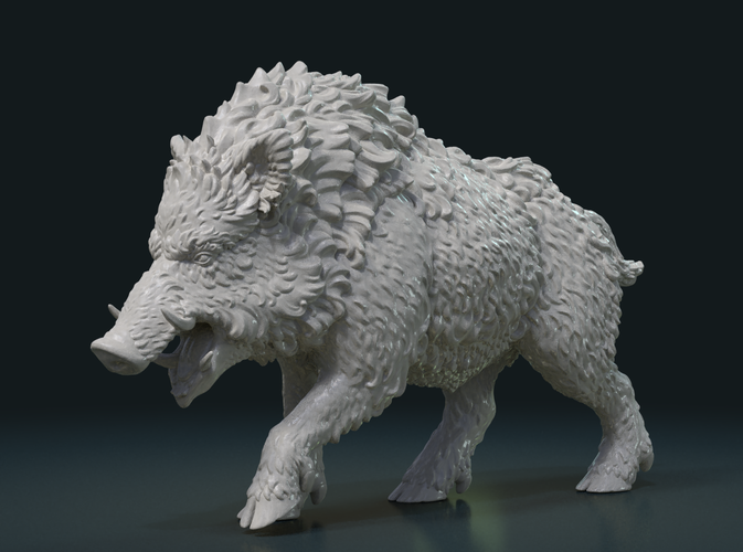 Wild Boar Figure 3D Print 225945