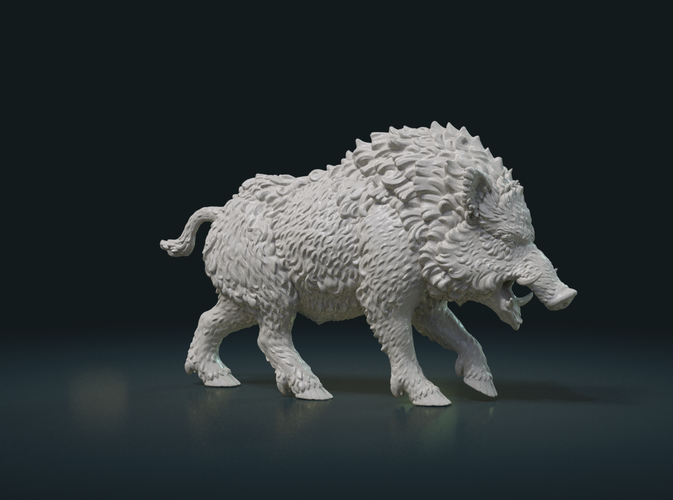 Wild Boar Figure 3D Print 225947
