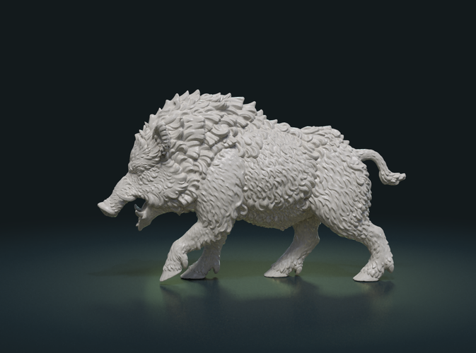 Wild Boar Figure 3D Print 225948