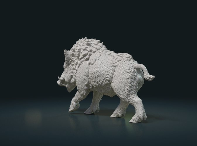 Wild Boar Figure 3D Print 225949