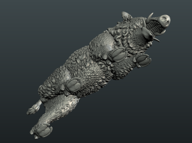 Wild Boar Figure 3D Print 225954