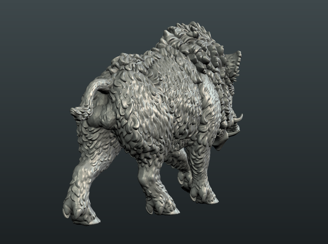 Wild Boar Figure 3D Print 225962
