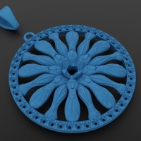 Pendant Wheel Art Nouveau - Thumbnail 4