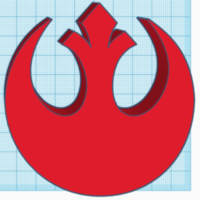 Small Rebel Logo 3D Printing 226017
