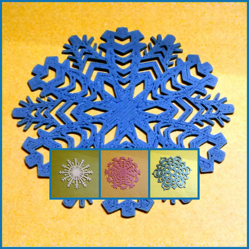 Snowflakes. 3D Print 22604