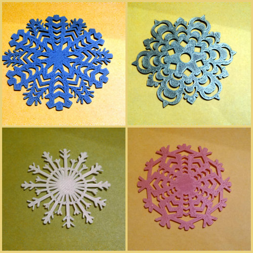 Snowflakes. 3D Print 22605