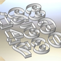 Beautiful Numbers 0-9_70mm-Cookie Cutters (Free) - Thumbnail 2