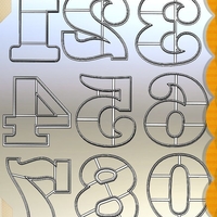 Beautiful Numbers 0-9_70mm-Cookie Cutters (Free) - Thumbnail 3