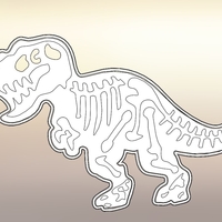 Dinosaurs Tyrannosaur-stamp- Cookie cutters-100mm (Free) - Thumbnail 2