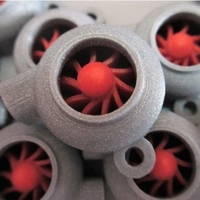 Small TURBINE KEYCHAIN - KEYRING 3D Printing 226144