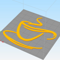 Coffee cup for wall decoration - Thumbnail 2