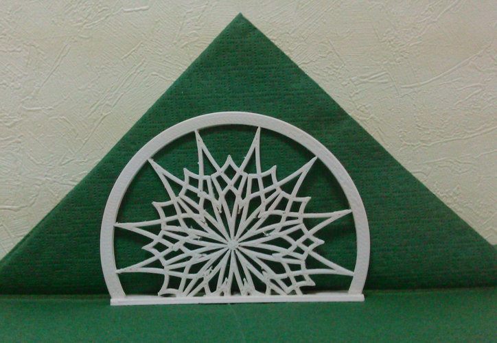 Stand for napkins "Snowflake" 3D Print 22617