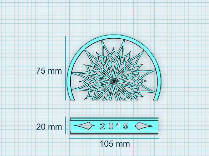 Stand for napkins "Snowflake" 3D Print 22620