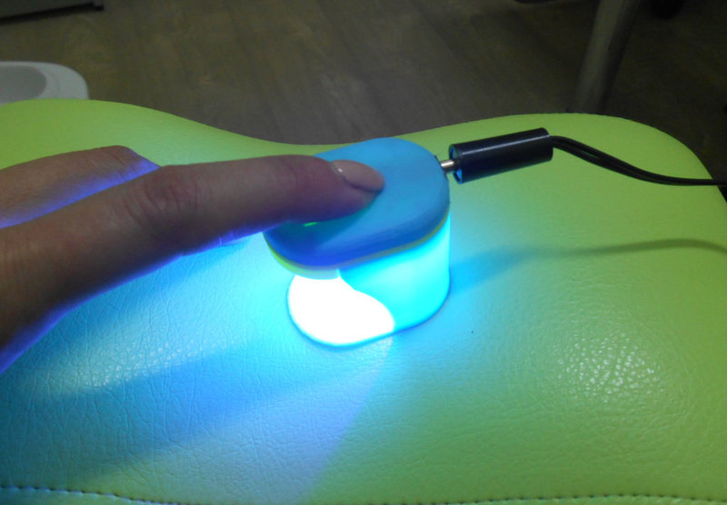 Tiny manicure LED lamp.