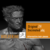 Small Hugh Jackman's Wolverine 3D Printing 226268