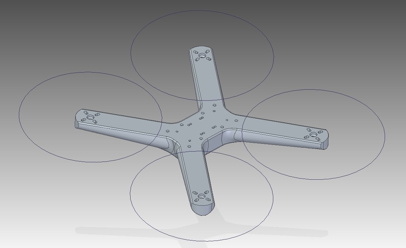 Birdbone ABS1-6DC 238mm Mini-Quad Frame