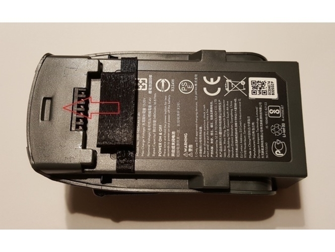 DJI Spark Batterie Protector 3D Print 226361