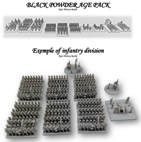 EpicHistoryBattle - Black powder age CAVALRY - 6mm figure